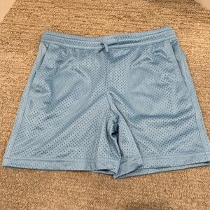 RSQ Boys Mesh Shorts in sky blue. Size XL.